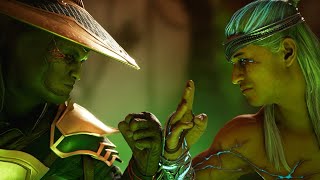 Dark Raiden vs Fire God Liu Kang MK1 Rival Battle [upl. by Eidde639]