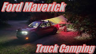 Camping In The Bed of My FORD MAVERICK [upl. by Lu189]