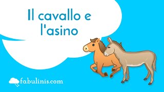 Il cavallo e lasino 🐎 favole di Esopo raccontate [upl. by Meekah642]