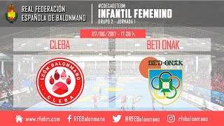 CDEInfantilBM Femenino  Grupo II  CLEBA  BetiOnak [upl. by Liederman]