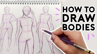 HOW TO DRAW BODIES  Drawing Tutorial [upl. by Ardme]