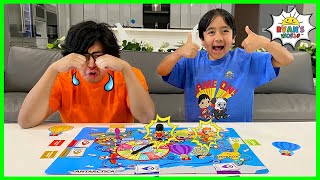 Ryans World Tour Board Game Family fun with Ryan vs Daddy [upl. by Shelburne937]