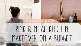 DIY Small Rental Kitchen Makeover  My Rental Reno S1 E7 [upl. by Reteip]