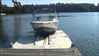 Floating Boat Dock Drive on Boat lift  5000 lb lift Boat Dock [upl. by Gardal]