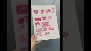 Making Barbie Stickers DIY stickers [upl. by Grissel]