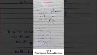 Trigonometry Ratios and Identities mathematics [upl. by Niall]