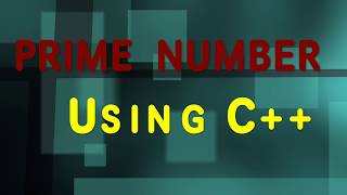 Prime Number in C Programming Prime Number in CProgram of PRIME NUMBER Using C  C [upl. by Jempty]