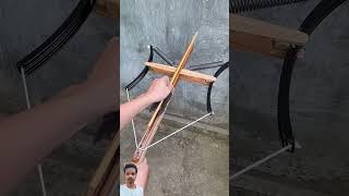 Wait for end 😱🔥😳 archery bow bowmaker bamboo bowmakers handmade bowmaking carft diycrafts [upl. by Ahsikit]