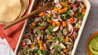 Pati Jinich  Sweet Potato and Meat Salpicón [upl. by Tsenrae]