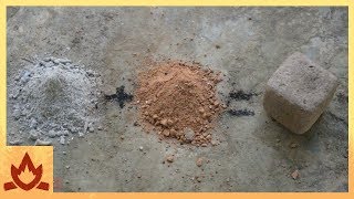 Primitive Technology Wood Ash Cement [upl. by Godfree]