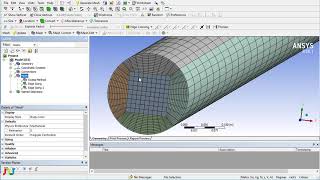 ANSYS Workbench Tutorial  Hexa Meshing Tutorial Part IV of IV [upl. by Zeus425]