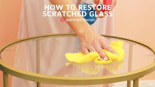 How to Repair Scratched Glass  Apartment Therapy [upl. by Nnairrehs]