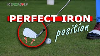 How to set your iron on the ground at address  Golf tip [upl. by Arehsat]