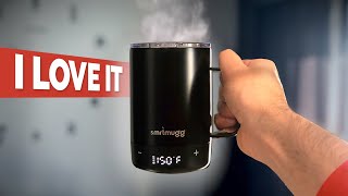 Electric Heated Mug Review by SmrtMugg  Is This BETTER Than Ember [upl. by Nhaj]