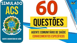 Simulado Agente Comunitário de Saúde ACS 60 Questões [upl. by Culberson]