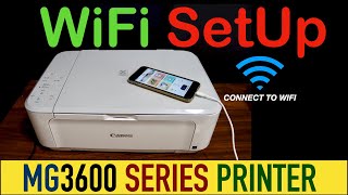 Canon Pixma MG3600 WiFi SetUp Setup iPhone Scanning [upl. by Rayford]