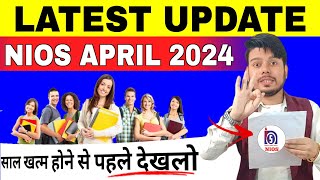 Nios Latest Update April 2024  Nios TMA 2024  Nios Exam Fees April 2024  Nios PCP Classes 2024 [upl. by Lebyram]