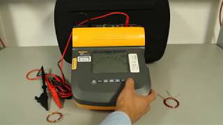 Fluke 1587FC y Fluke 1550C midiendo resistencia del aislamiento [upl. by Robins303]