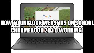 How to Unblock Websites on School Chromebook [upl. by Warren]