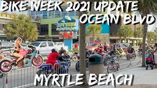 Beach House Ocean Blvd Bike Week fest 2021 Myrtle Beach Sc  Thursday Evening  part 2 [upl. by Arand]