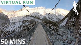 Virtual Running Videos For Treadmill With Music  Virtual Run Mountain [upl. by Can866]