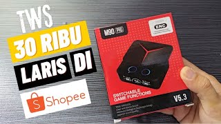 Cuma 30Ribuan Unboxing TWS Murah Terlaris di Shopee M90 Pro [upl. by Tranquada]