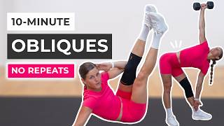 10Minute Oblique Workout No Repeat [upl. by Vogele]