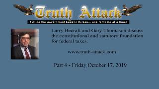 Larry Becraft Tax Eduction  Oct 18 2019 Part 4 [upl. by Kirven184]