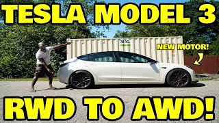 We hacked a Tesla model 3 to all wheel drive and it’s fantastic [upl. by Corri]