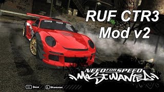 RUF CTR3 Mod for NFS Most Wanted Fully Customizable v20 [upl. by Ailegna555]