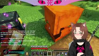 ChrisTheFemboy minecraft Fempire SMP server VOD 24012024 [upl. by Assirral]