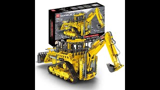 Mould King 17023 Pneumatic Bulldozer [upl. by Ahtamas]