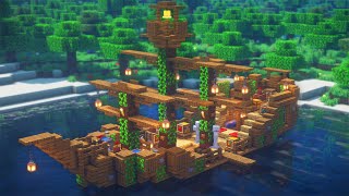 Minecraft How to Fix a Shipwreck  Boat House Survival Tutorial [upl. by Aisel]