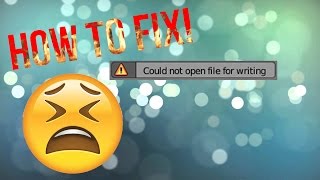 Could Not Open File For Writing  Blender Help How To Fix [upl. by Ainna]