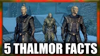 Skyrim  5 Thalmor Facts  Elder Scrolls Lore [upl. by Packton414]