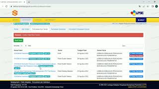 Video Tutorial Pencatatan Non Tender SPSE 45 [upl. by Ahseit]