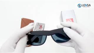 Unboxing ochelari de soare unisex Justin RayBan RB4165 6222V – LENSARO [upl. by Phi3]