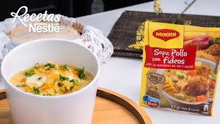 Sopa Maggi con Huevo y Papa MAGGI Recetas Nestlé CAM [upl. by Lek678]