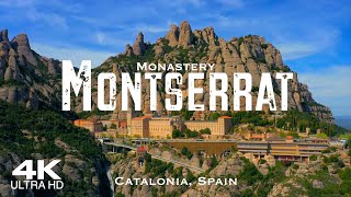 MONTSERRAT 2024 🇪🇸 Drone Aerial 4K Drones  Barcelona Catalonia Spain España [upl. by Stephanus]