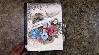 MINI ALBUM TUTORIAL PART 2 COUNTRY AFFAIR PAPER DESIGNS BY SHELLIE [upl. by Aneer]