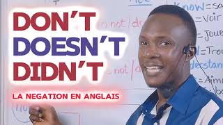 COMMENT FAIRE LA NEGATION EN ANGLAIS [upl. by Ahsenad]