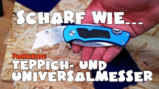 Extrem scharf  Lidl  PARKSIDE® Teppichmesser Universalmesser [upl. by Underwood]