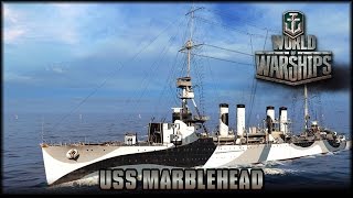 World of Warships  USS Marblehead  Tier 5 Premiumkreuzer  gameplay  deutsch [upl. by Zweig60]