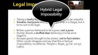 Criminal Law Impossibility The Basics [upl. by Winonah]