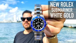 The New 2020 Rolex Submariner White Gold Smurf  126619LB ReviewHands On [upl. by Rollins]