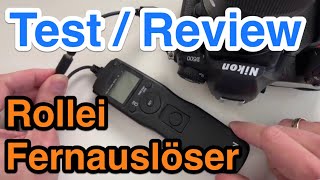 Review Rollei KabelFernauslöser für Langzeitbelichtungen mit Intervall und Timerfunktion [upl. by Cottle]