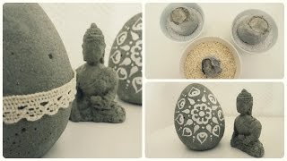 Silikonform selber herstellen  Beton gießen  DIY Silicone Mold eng sub [upl. by Atyekram]