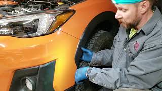 Subaru Crosstrek 2019 taking off front bumper [upl. by Enyleve]