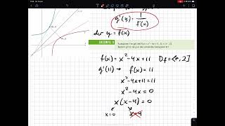 5C Den deriverte av omvendte funksjoner 2 Eksempel 9 [upl. by Gnal]