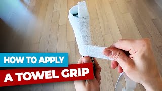 How to apply a badminton towel grip  POV [upl. by Inobe183]